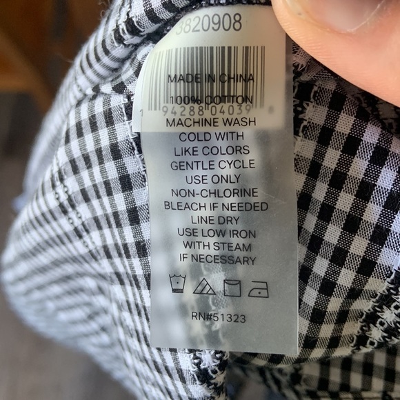 COURT & ROWE Gingham‎ Midi Dress Short Sleeves Black and White Picnic Check - Picture 14 of 14